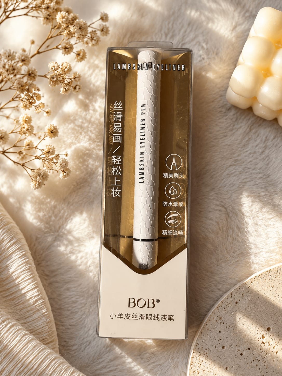 BOB Lambskin Waterproof Liquid Eyeliner Pen - Intense Black