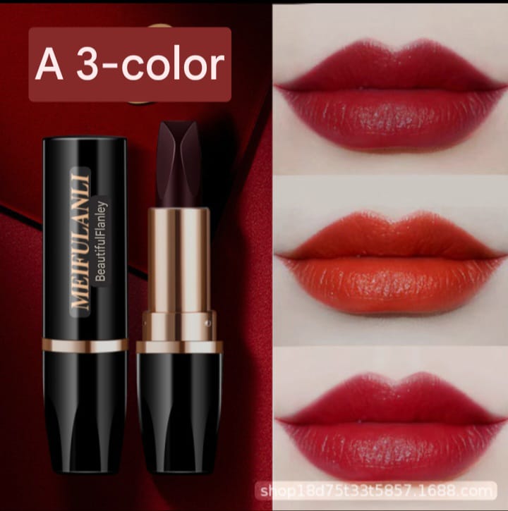 MEIFULANLI Water Ripples Soft Fog 3-in-1 Diamond Lipstick - Thumbnail 4