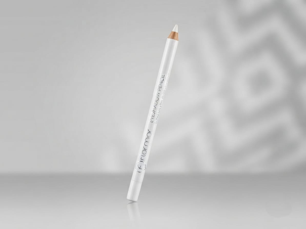 Flormar Waterproof Intense Color Eyeshadow & Eyeliner Pencil - Pure White - Thumbnail 4