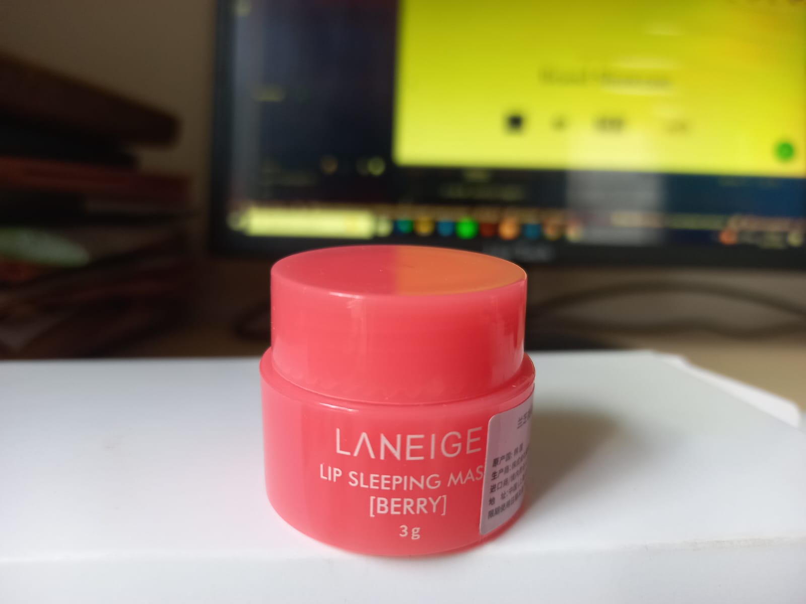 LANEIGE Lip Sleeping Mask [Berry] - 3g (Mini) - Thumbnail 2
