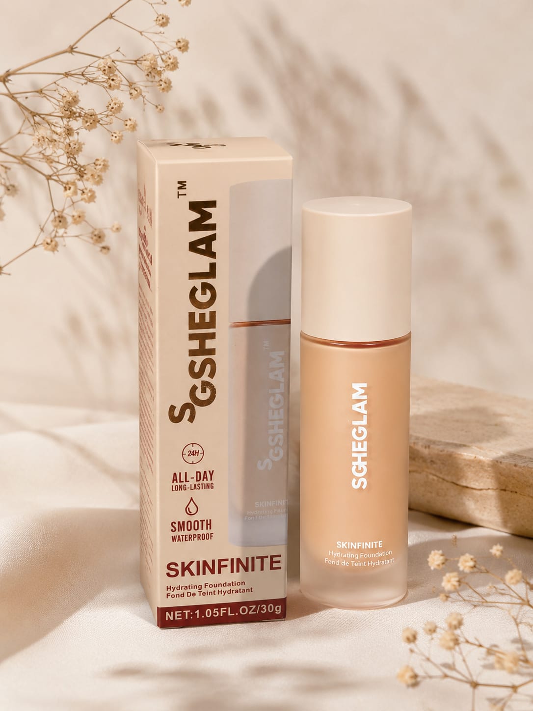 SHEGLAM Skinfinite Hydrating Foundation - 02 Ivory White